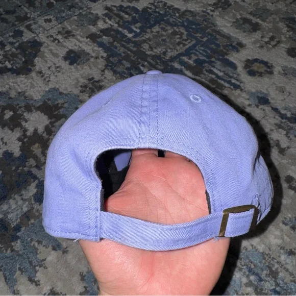 47 Lavender Purple Baseball Cap with White Logo - Picture 6 of 7
